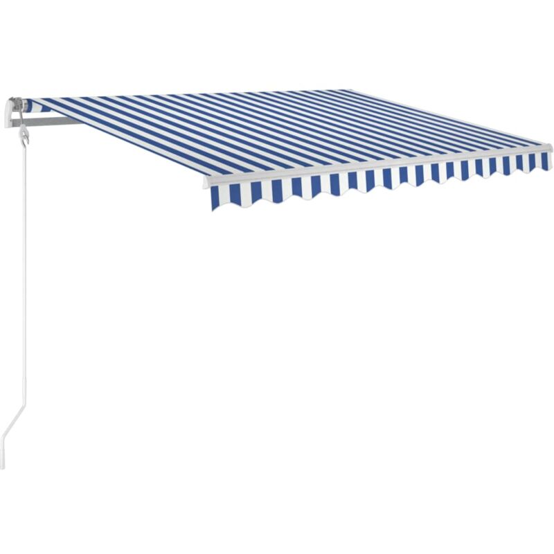 

Toldo automático retráctil azul y blanco 300x250 cm - Azul - Vidaxl