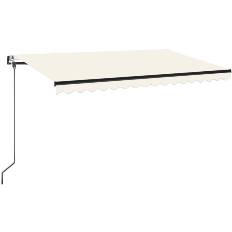 

Toldo automático retráctil color crema 450x350 cm - Crema - Vidaxl