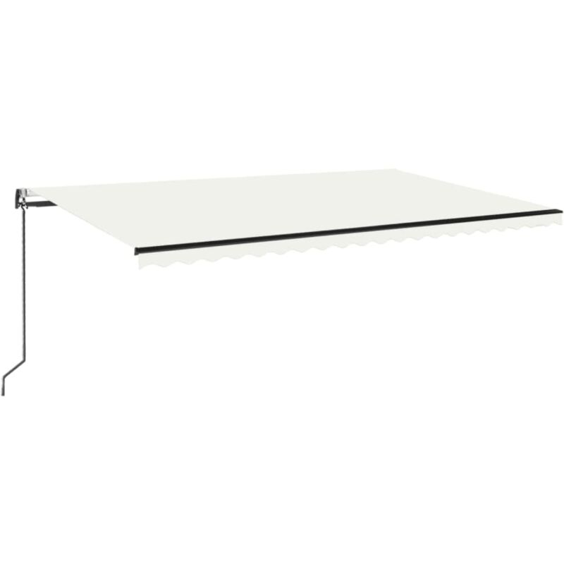 

vidaXL Toldo automático retráctil color crema 500x350 cm - Crema