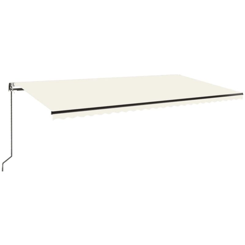 

vidaXL Toldo automático retráctil color crema 600x350 cm - Crema