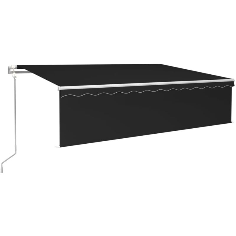

Toldo automático retráctil con persiana 6x3 m antracita - Antracita - Vidaxl
