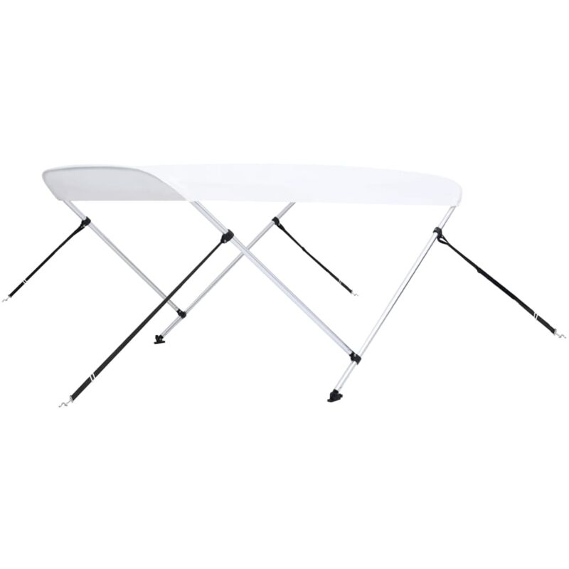 

vidaXL Toldo Bimini de 2 arcos blanco 150x120x110 cm