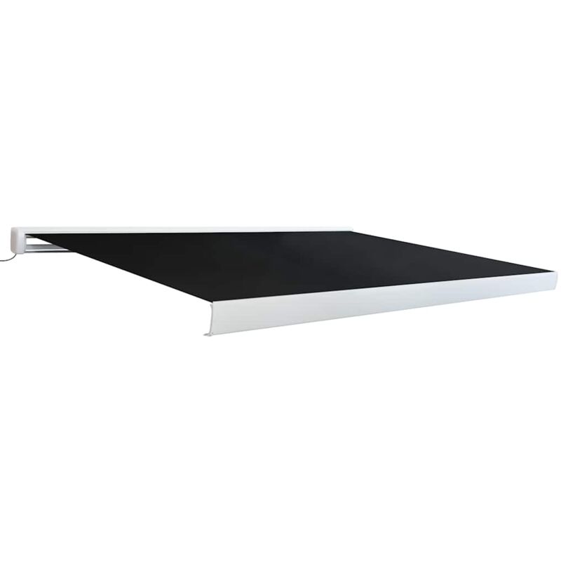 

Toldo carrete motorizado 350 cm gris antracita - Antracita - Vidaxl