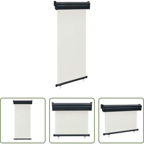 vidaXL Toldo crema -  Toldo lateral de balcón color crema 85x250 cm