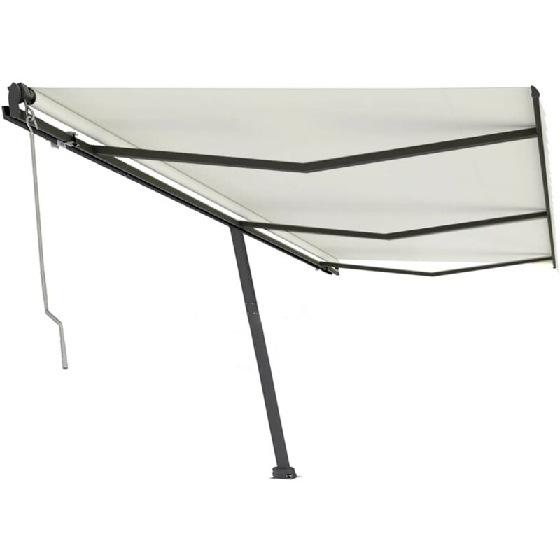 

Vidaxl - Toldo de pie automático color crema 600x350 cm