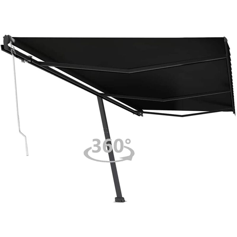 

Toldo de pie automático gris antracita 600x300 cm - Antracita - Vidaxl