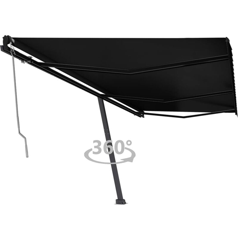 

Toldo de pie automático gris antracita 600x350 cm - Antracita - Vidaxl