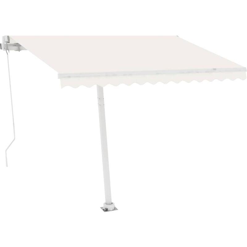 

Toldo de pie automático crema 300x250 cm - Crema - Vidaxl