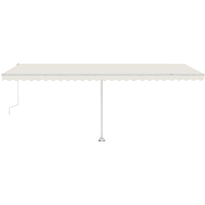 

Toldo de pie automático crema 600x300 cm - Crema - Vidaxl