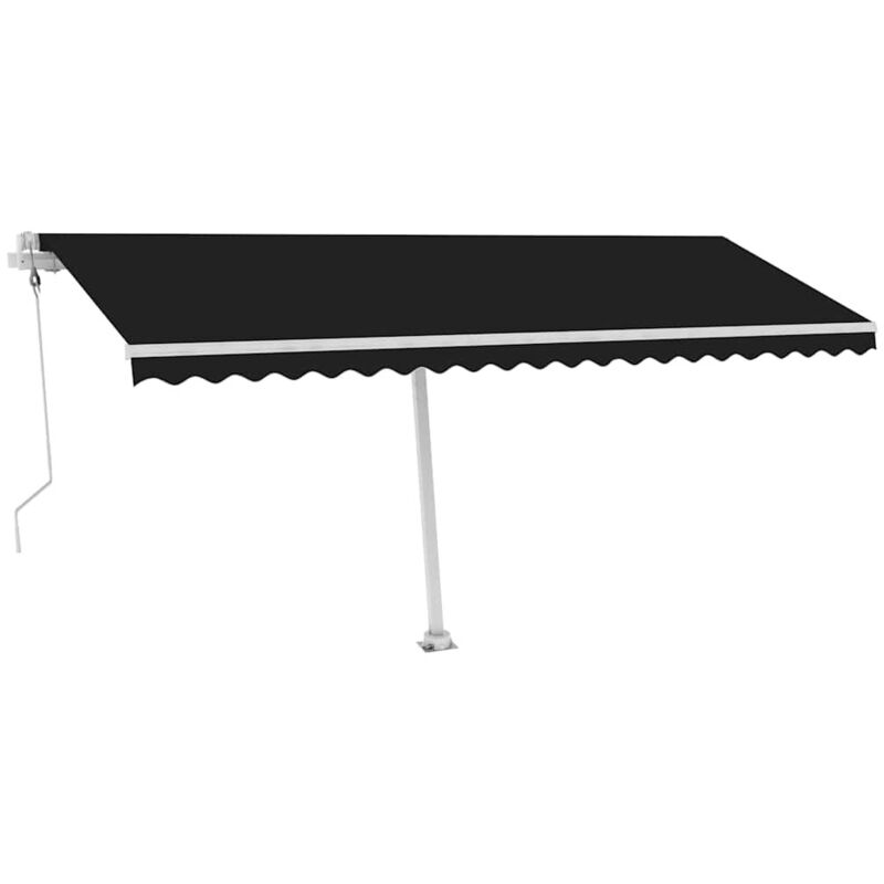 

vidaXL Toldo de pie automático gris antracita 500x300 cm - Antracita