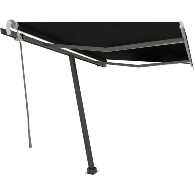 

Toldo de pie manual retráctil gris antracita 300x250 cm - Antracita - Vidaxl