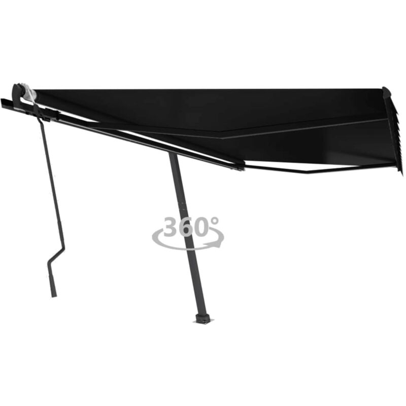 

Toldo de pie manual retráctil gris antracita 400x300 cm - Antracita - Vidaxl