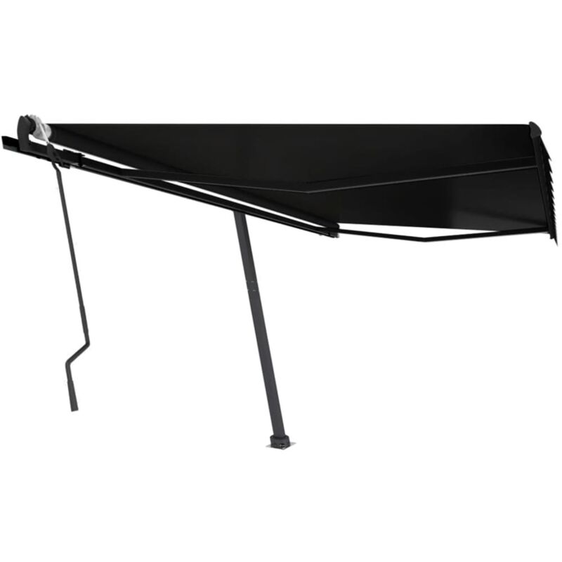 

Toldo de pie manual retráctil gris antracita 450x300 cm - Antracita - Vidaxl