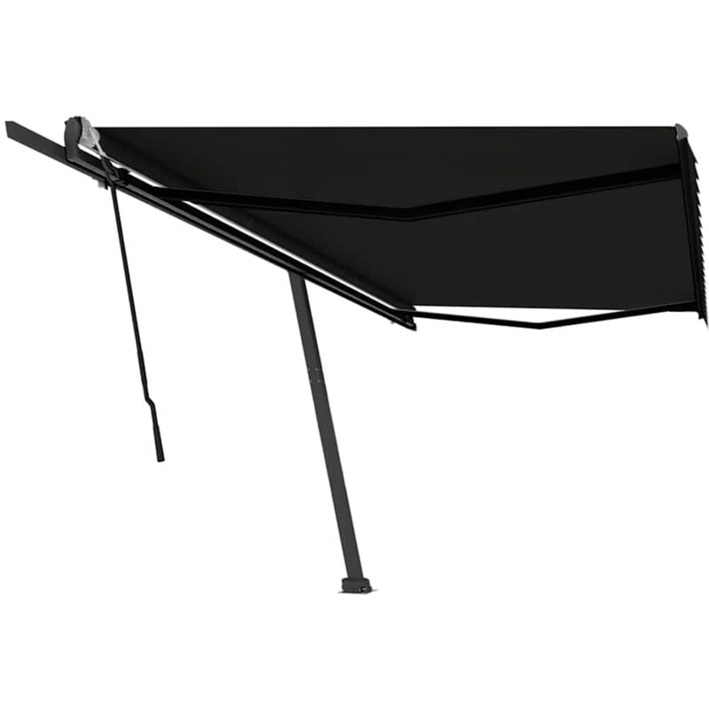 

Toldo de pie manual retráctil gris antracita 500x300 cm - Antracita - Vidaxl