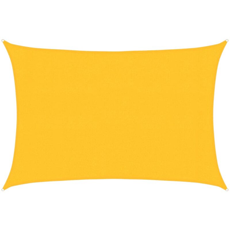 

Toldo de vela amarillo HDPE 160 g/m² 3x4,5 m - Amarillo - Vidaxl