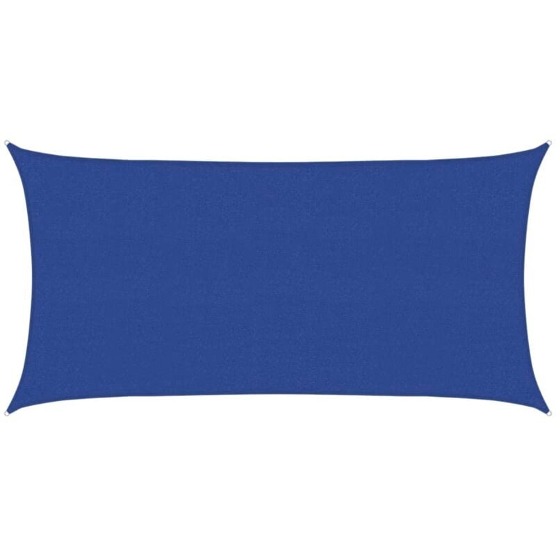 

vidaXL Toldo de vela azul HDPE 160 g/m² 2,5x4,5 m - Azul