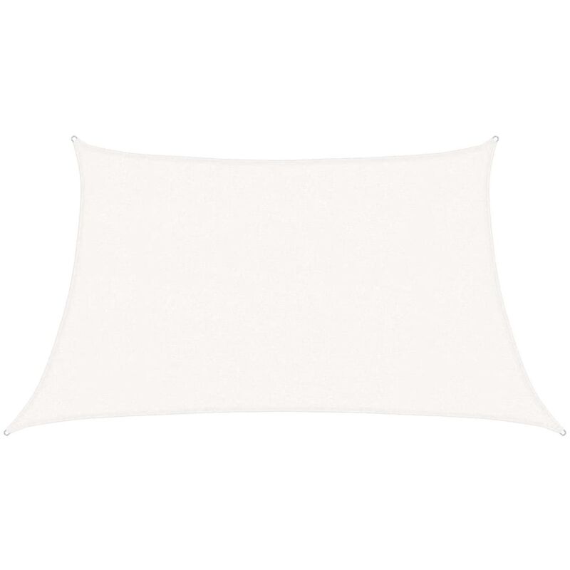 

vidaXL Toldo de vela blanco HDPE 160 g/m² 3/4x2 m - Blanco