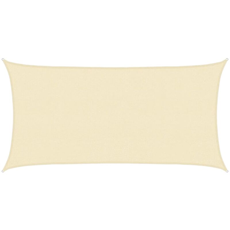 

vidaXL Toldo de vela crema HDPE 160 g/m² 2,5x5 m - Crema