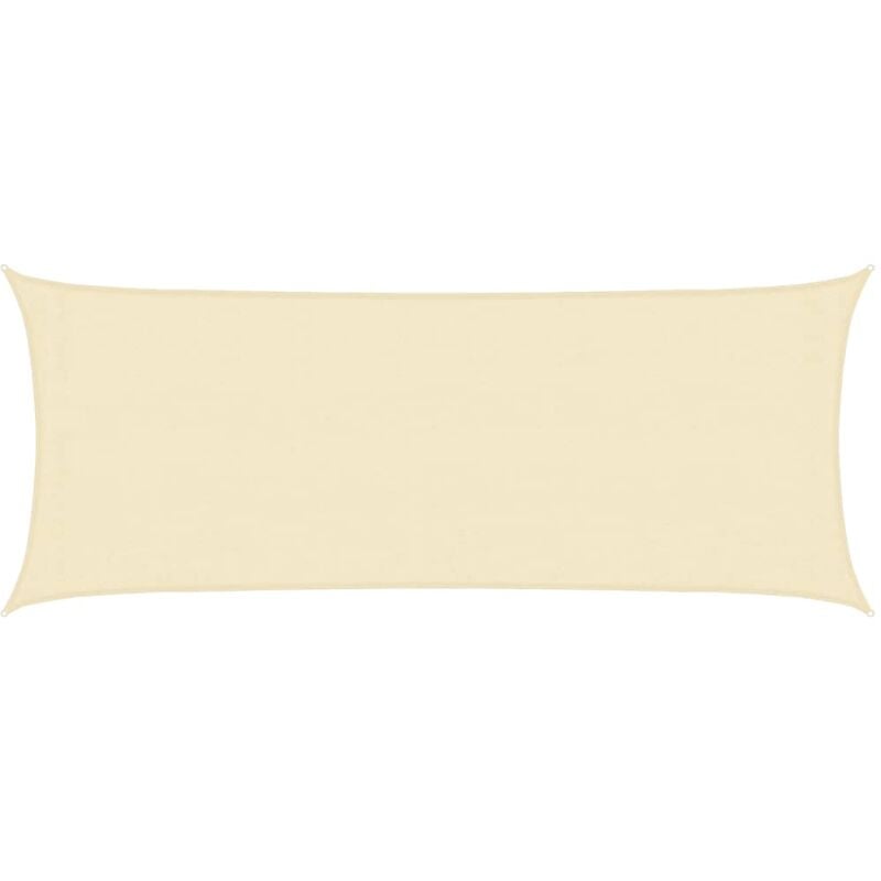 

vidaXL Toldo de vela crema HDPE 160 g/m² 2x4,5 m - Crema