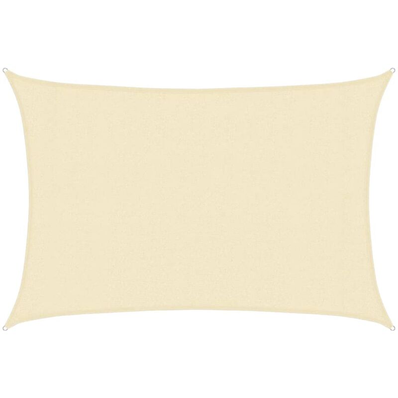 

vidaXL Toldo de vela crema HDPE 160 g/m² 3x5 m - Crema