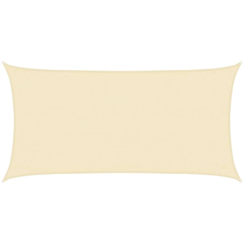 

vidaXL Toldo de vela crema HDPE 160 g/m² 3x6 m - Crema