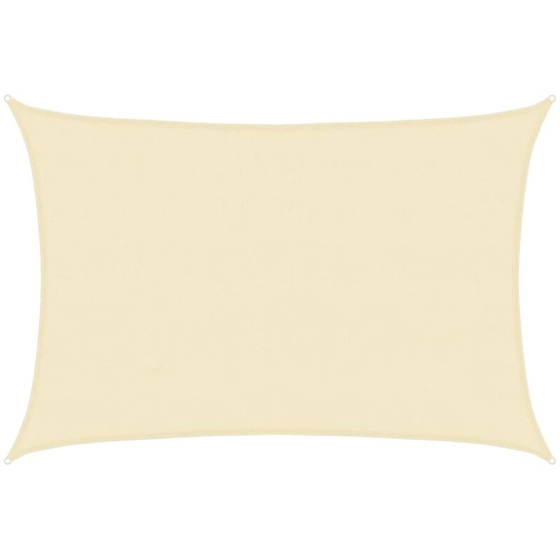 

Toldo de vela crema HDPE 160 g/m² 4x5 m - Crema - Vidaxl
