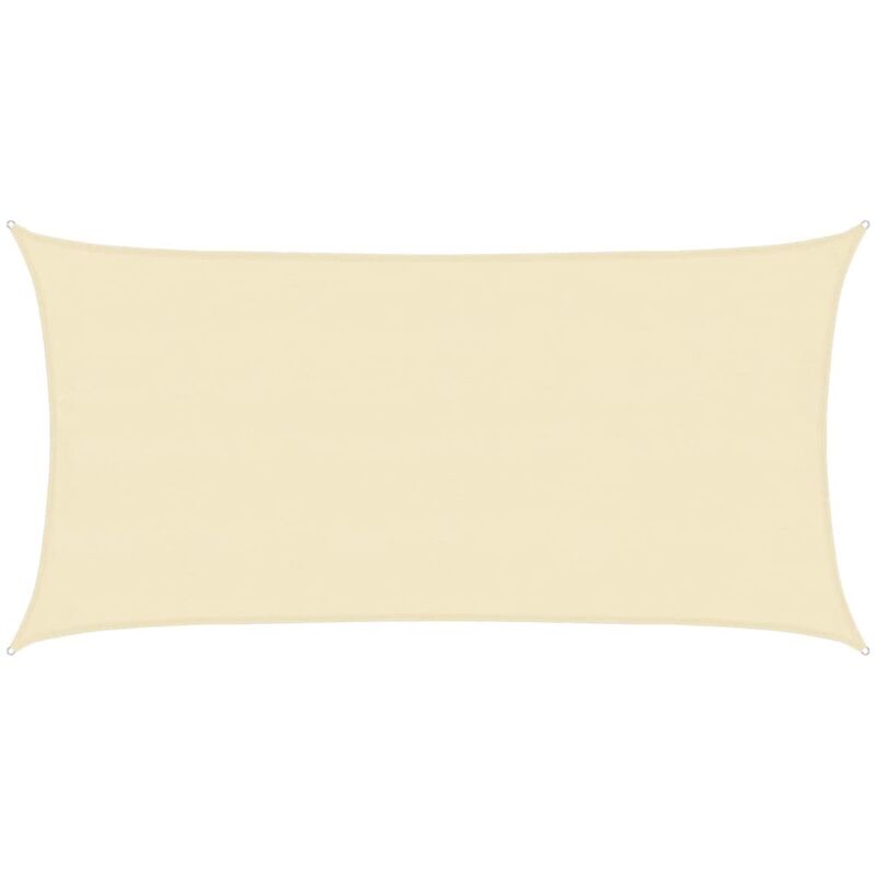 

Toldo de vela crema HDPE 160 g/m² 4x7 m - Crema - Vidaxl