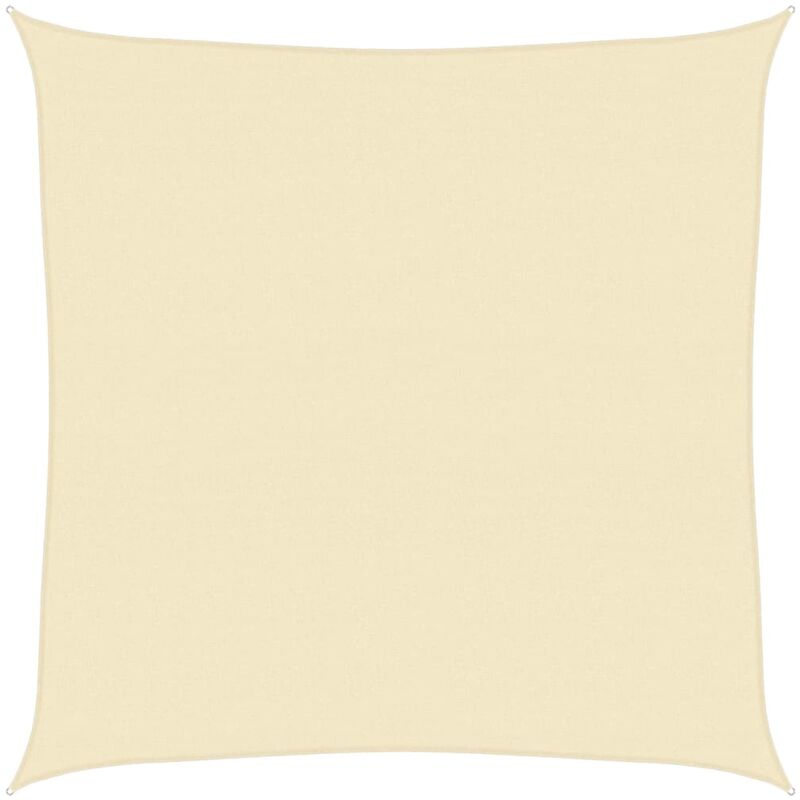 

vidaXL Toldo de vela crema HDPE 160 g/m² 5x5 m - Crema