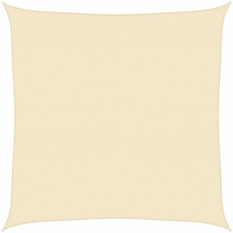

vidaXL Toldo de vela crema HDPE 160 g/m² 7x7 m - Crema