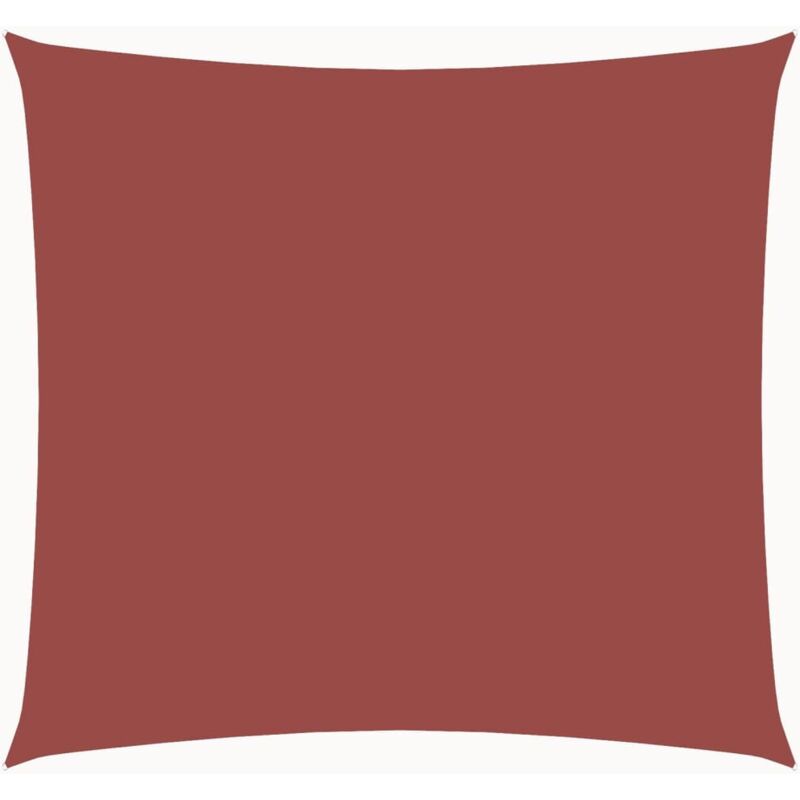 

vidaXL Toldo de vela cuadrado de tela Oxford 2x2 m terracotta - Rojo