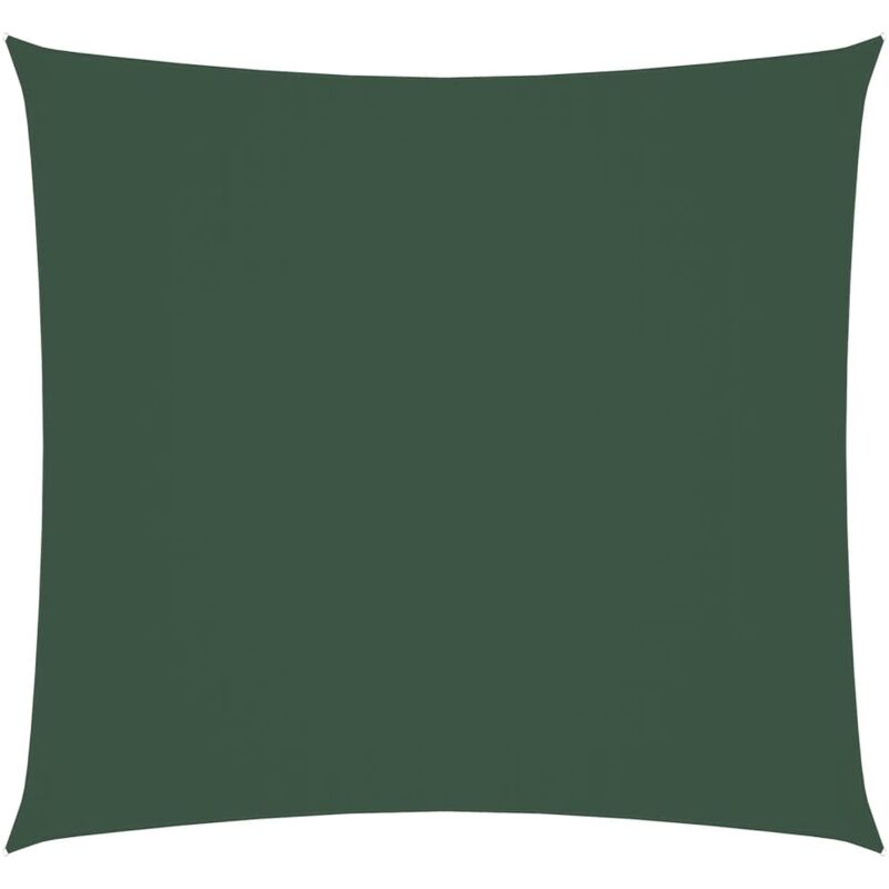 

vidaXL Toldo de vela cuadrado de tela oxford verde oscuro 5x5 m - Verde