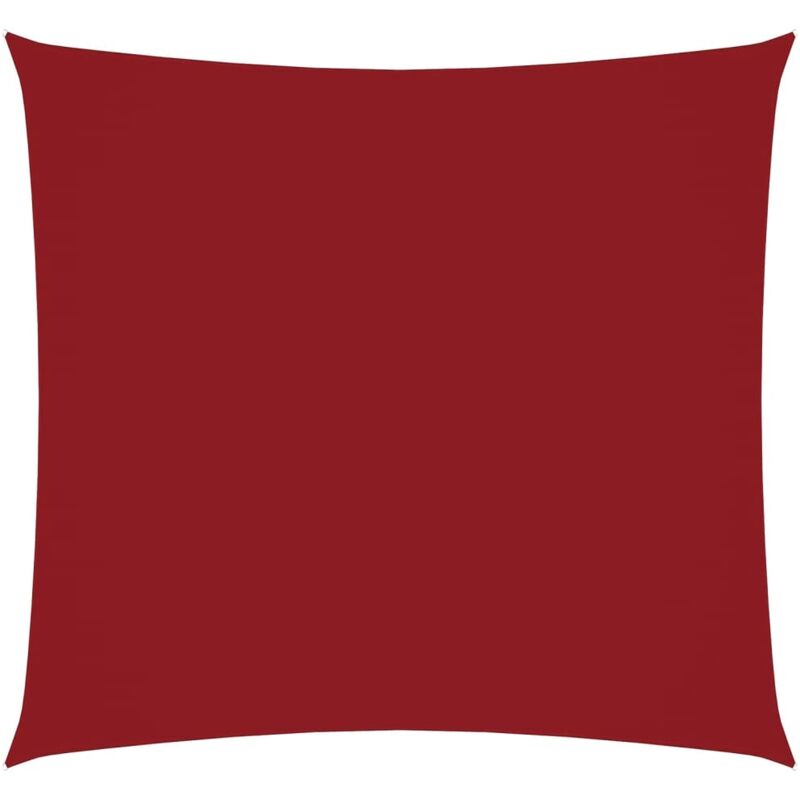 

vidaXL Toldo de vela cuadrado de tela oxford rojo 6x6 m - Rojo