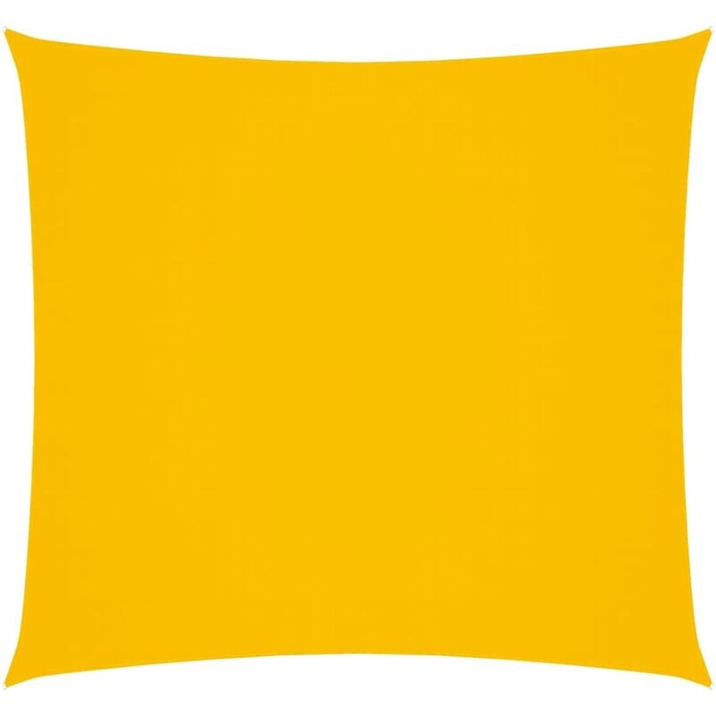 

vidaXL Toldo de vela cuadrado de tela oxford amarillo 5x5 m - Amarillo