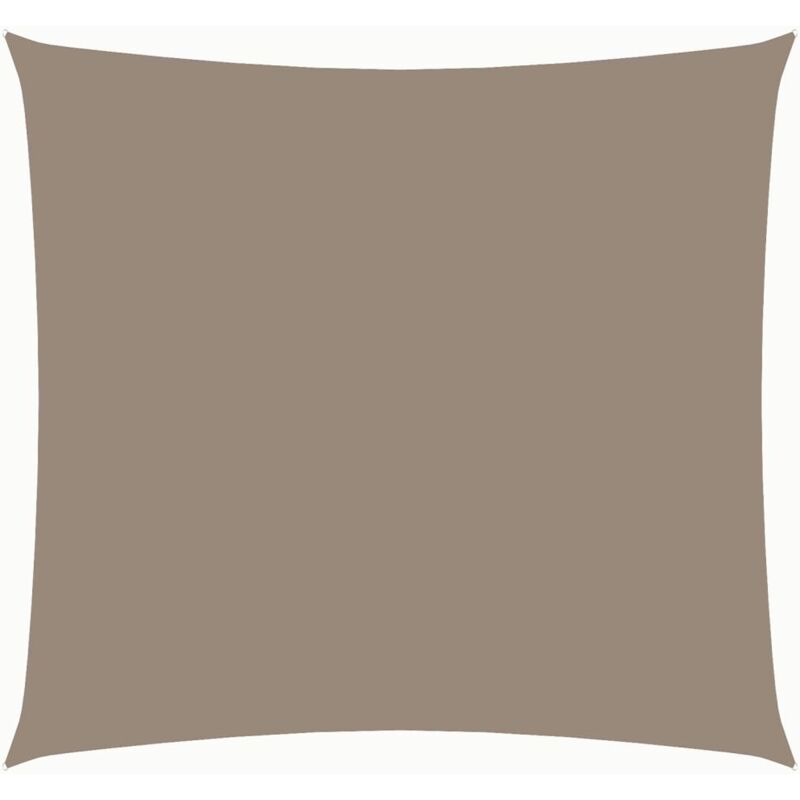 

Toldo de vela cuadrado de tela oxford gris taupe 2x2 m - Gris Topo - Vidaxl