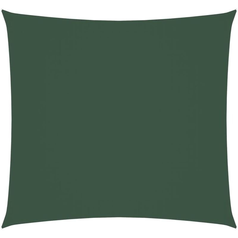 

vidaXL Toldo de vela cuadrado de tela oxford verde oscuro 6x6 m - Verde