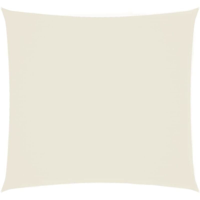 

Toldo de vela cuadrado de tela Oxford color crema 3x3 m - Crema - Vidaxl