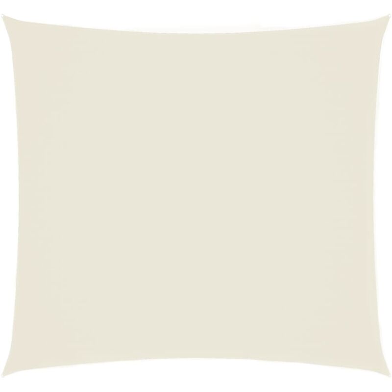 

vidaXL Toldo de vela cuadrado de tela oxford color crema 2,5x2,5 m - Crema