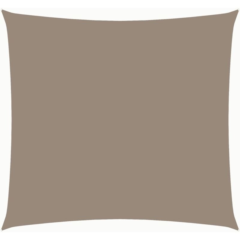 

vidaXL Toldo de vela cuadrado de tela oxford gris taupe 5x5 m - Gris Topo