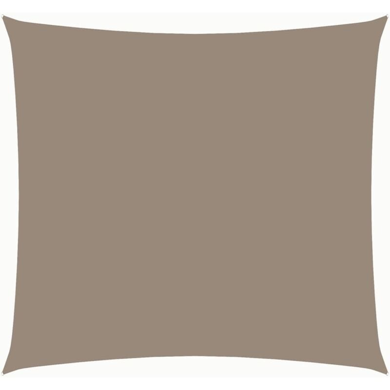 

vidaXL Toldo de vela cuadrado tela oxford gris taupe 3,6x3,6 m - Gris Topo