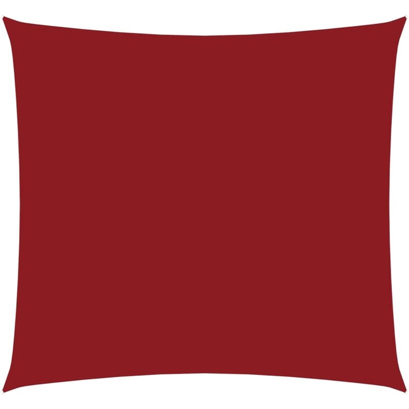 

vidaXL Toldo de vela cuadrado de tela oxford rojo 5x5 m - Rojo