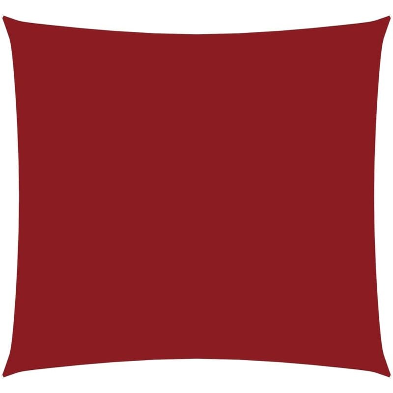 

vidaXL Toldo de vela cuadrado de tela oxford rojo 4,5x4,5 m - Rojo