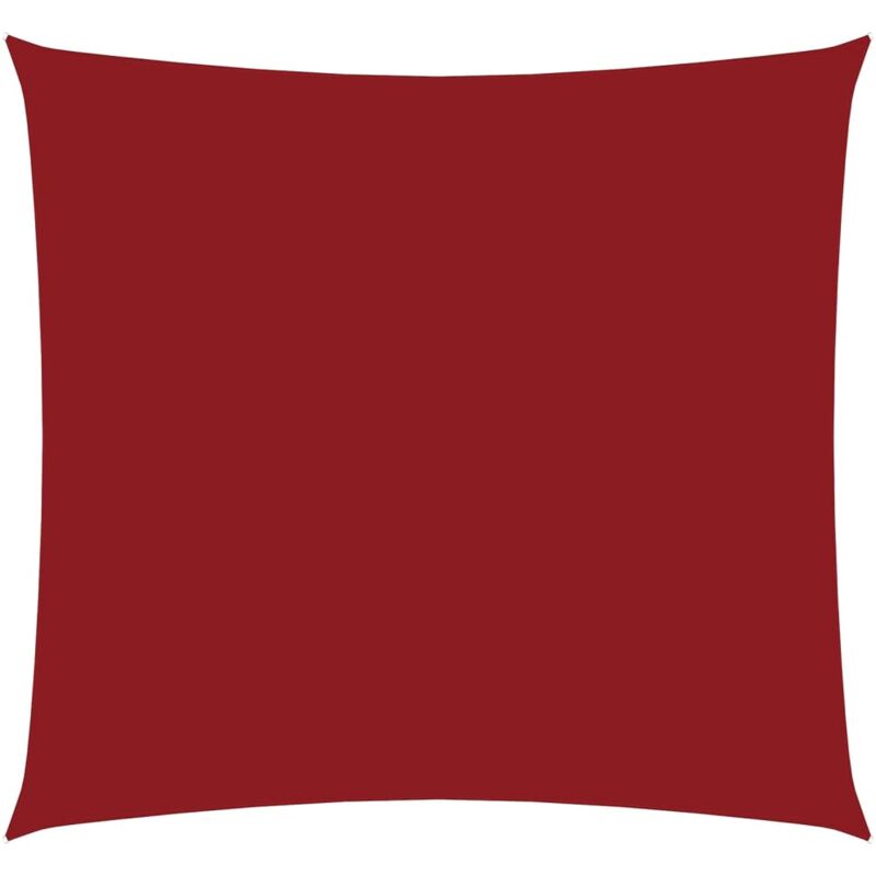 

vidaXL Toldo de vela cuadrado de tela oxford rojo 3x3 m - Rojo