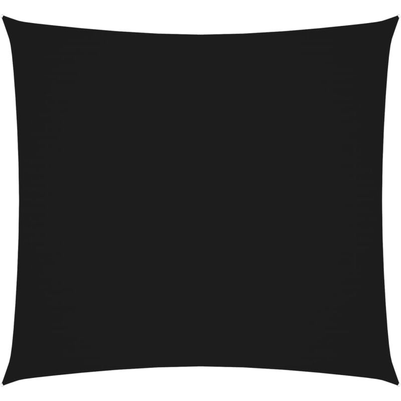 

vidaXL Toldo de vela cuadrado de tela oxford negro 6x6 m - Negro