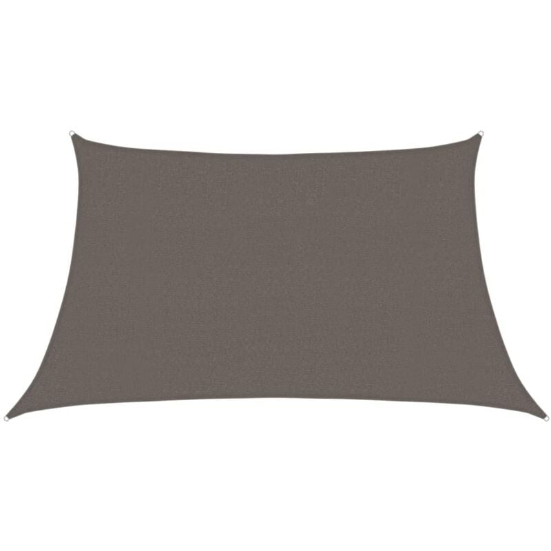 

vidaXL Toldo de vela gris antracita HDPE 160 g/m² 3/4x2 m - Antracita