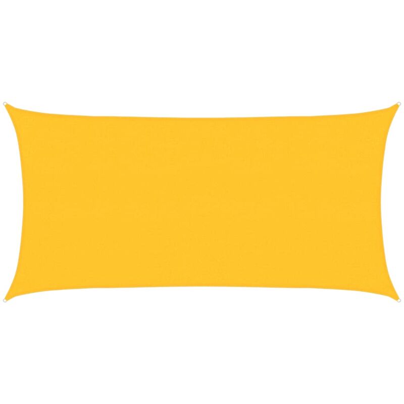 

vidaXL Toldo de vela HDPE amarrilo 160 g/m² 2,5x5 m - Amarillo