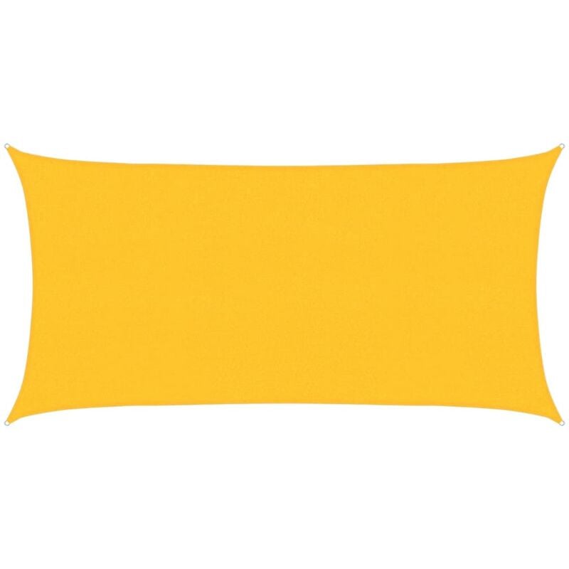 

vidaXL Toldo de vela HDPE amarrilo 160 g/m² 2,5x4,5 m - Amarillo
