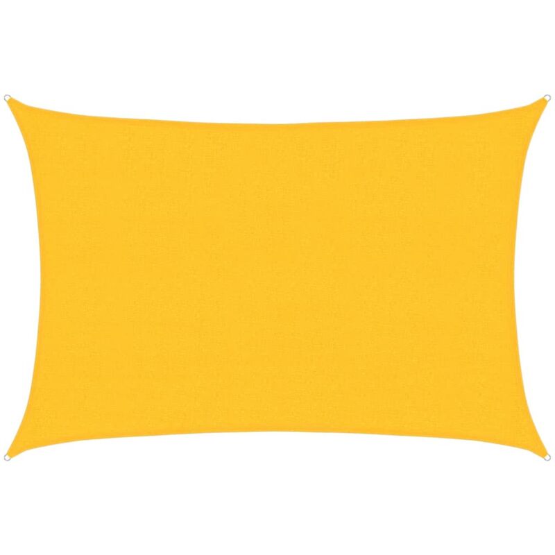 

Toldo de vela HDPE amarrilo160 g/m² 2,5x3,5 m - Amarillo - Vidaxl