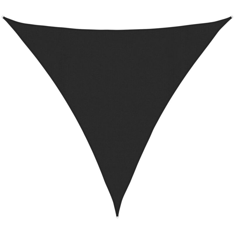 

vidaXL Toldo de vela HDPE negro 160 g/m² 4x4x4 m - Negro