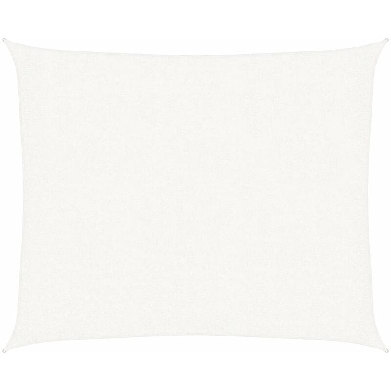 

vidaXL Toldo de vela HDPE blanco 160 g/m² 2,5x3 m - Blanco