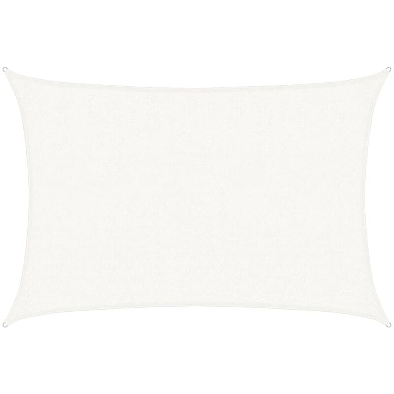 

vidaXL Toldo de vela HDPE blanco 160 g/m² 2,5x4 m - Blanco